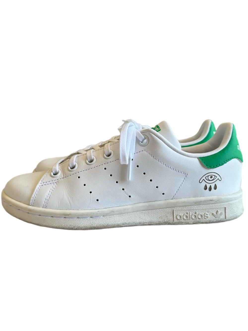 adidas Stan Smith White Green Sneakers Women’s Size 6 / Youth Size 4.5